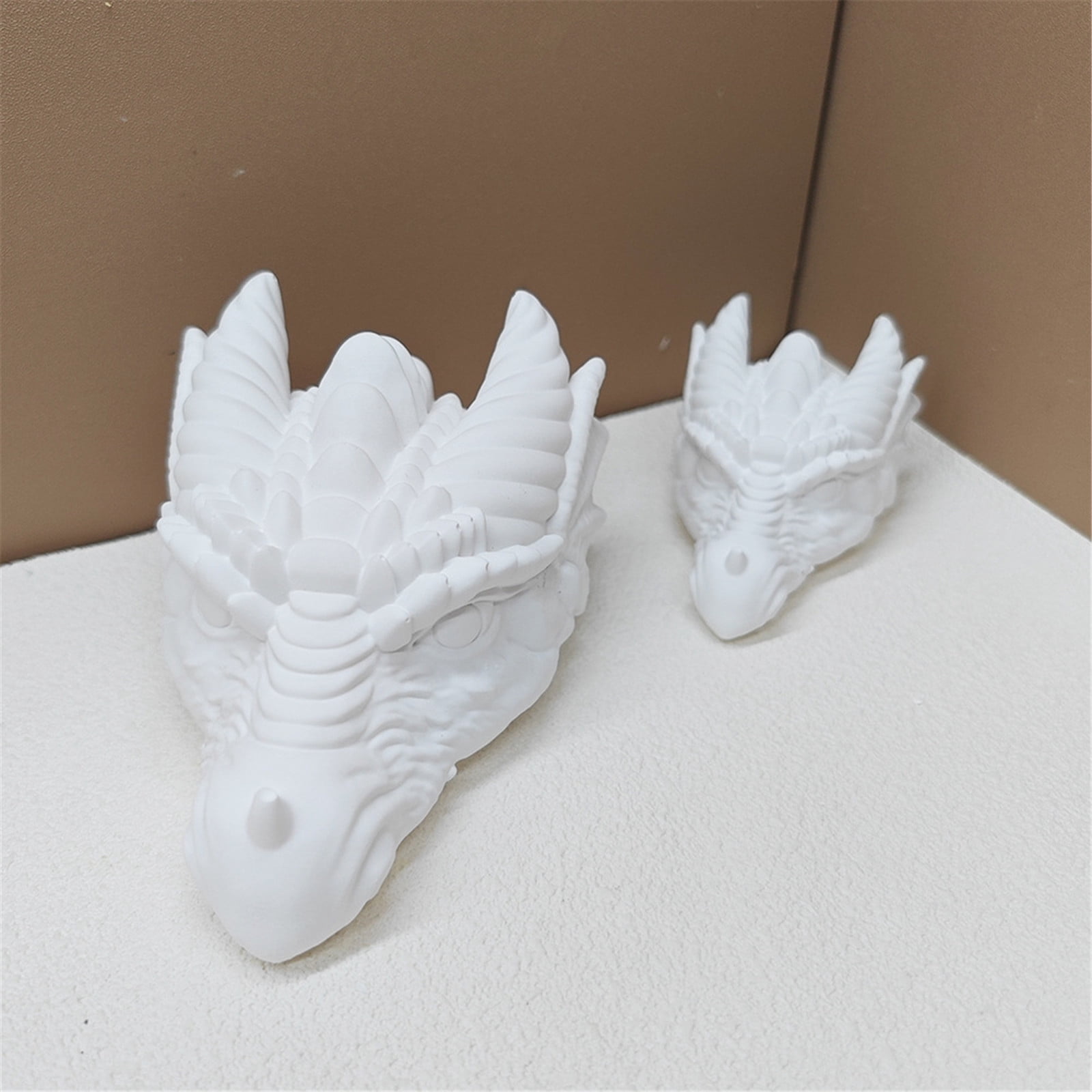 Dragon Head Shaped Silicone Molds for Soap Table Ornaments Gypsum Decorations, Epoxy Resin Silicone Molds