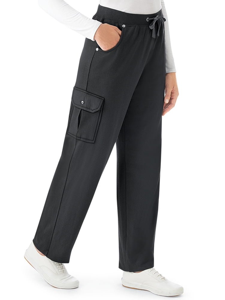 womens elasticated waist cargo trousers