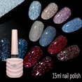 thumbnail image 2 of Esmalte de uñas en Gel con purpurina reflectante, 12 colores brillantes, laca de uñas en Gel UV semipermanente, 15ml Gao Jinjia LED, 2 of 2