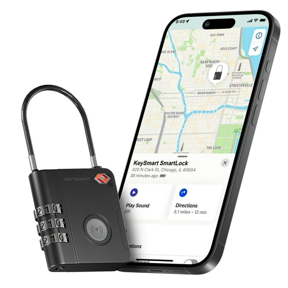 Candado de equipaje KeySmart SmartLock Tracking TSA Apple Find My