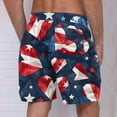 thumbnail image 4 of cllios 4th of July Mens Swim Trunks 9" Quick Dry American Flag Swim Shorts Bathing Suit Swimsuit Summer Beach Shorts with Drawstring and Pockets, 4 of 4