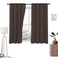 thumbnail image 1 of Cortinas Blackout 275cm Ancho X 160cm Alto - En 2 Páneles (Chocolate), 1 of 1
