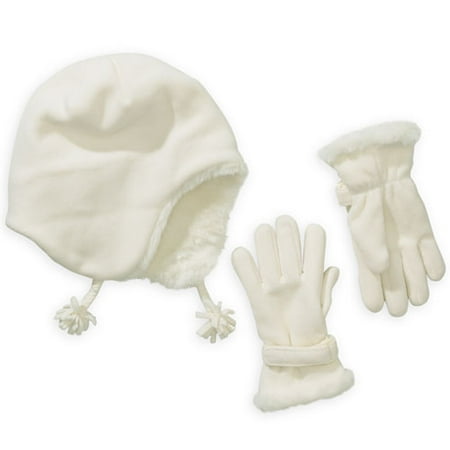 Girl's Fleece Hat & Gloves Set