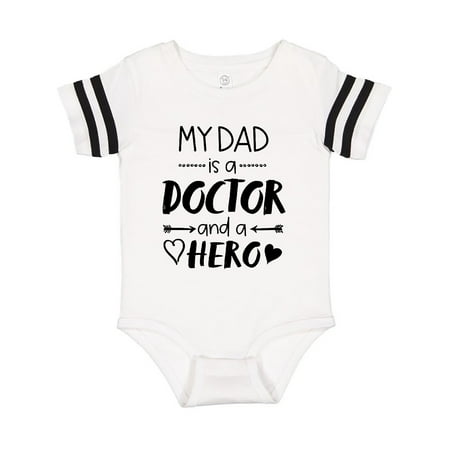 

Inktastic My Dad is a Doctor and a Hero Gift Baby Boy or Baby Girl Bodysuit