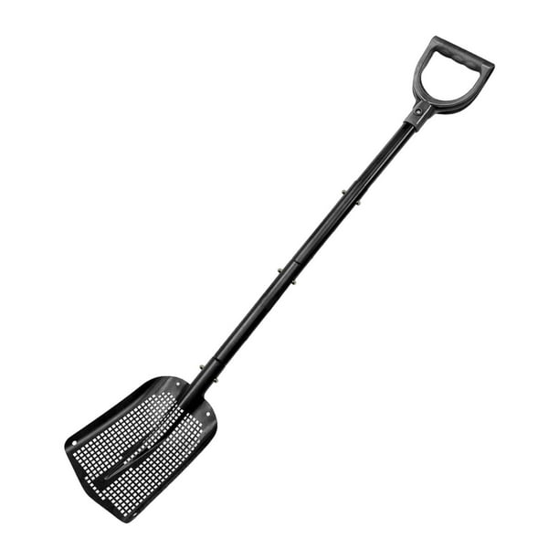 Sifting Sand Sifter Sturdy Metal Mesh Gardening Tool ergonómico de arena de servicio pesado para la limpieza de metales de playa