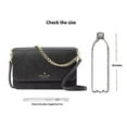 thumbnail image 3 of Kate Spade New York Women's Madison Saffiano Leather Flap Crossbody Bag, Platinum Grey, 3 of 6