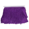 thumbnail image 2 of Borlas de flecos de encaje para vestido latino, ropa de escenario, zapatos, manualidades, cortina, accesorios de bricolaje, 14 cm/5,5 pulgadas, morado oscuro, 2 of 8