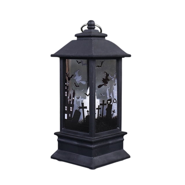 COM1950s Halloween Table Decorations, Halloween Mini Lanterns Suitable for Centerpieces Suitable for Halloween Interior Decorations Center Table Decorations Batteries Included