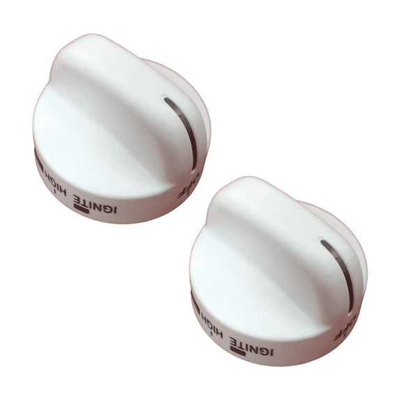 Scaroo 8273104 White Top Burner Knob Whirlpool Amana Gas Stove WP8273104 2-Pack