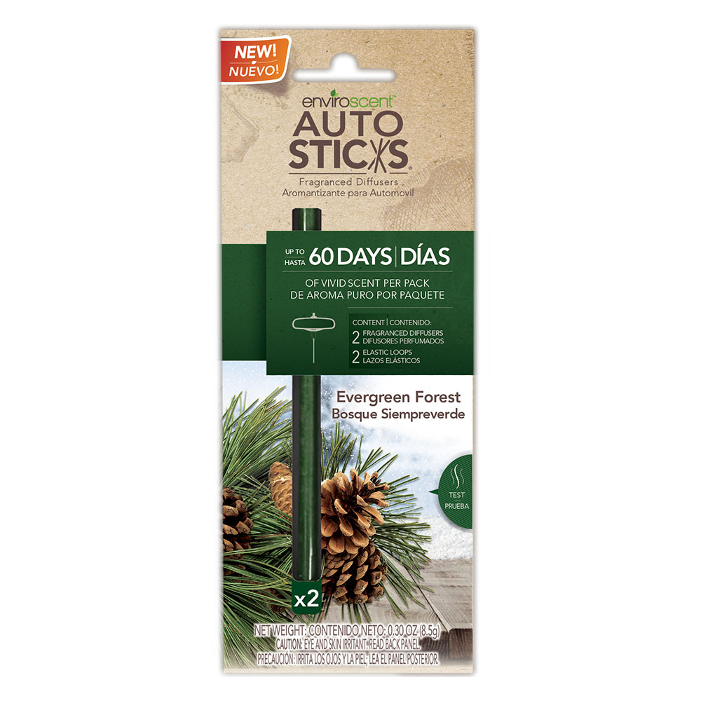 Enviroscents Auto Sticks Natural Car Air Fresheners, 1-Pack with 2 ...