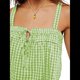 thumbnail image 2 of Camiseta Sin Mangas Y2K para Mujer, con Tirantes Finos, Peplum, Sin Mangas, con Lazo en la Parte Delantera y Bajo con Volantes, Ropa de Calle. Verde M, 2 of 8