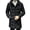 Black, variant on Men Winter Parka Down Coat Hooded Ultimate Warmth Wind Protection High Collar Mid-length Outdoor Snow Jacket