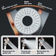 thumbnail image 6 of Tuvgenk Filtered Shower Head High Pressure Rv Handheld Shower Head Plastic 3 Spray Modes Detachable Replacement Gray for Hard Water, 6 of 9
