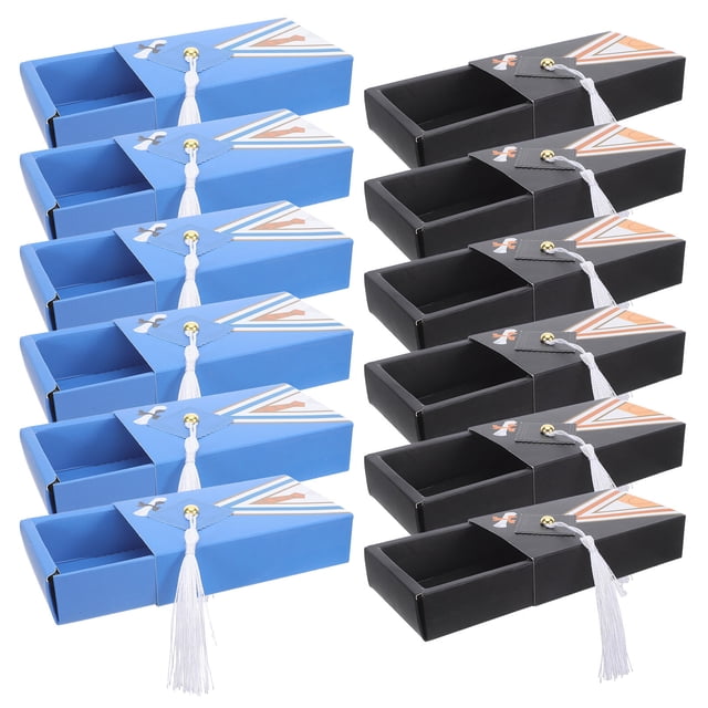 BESTYASH 30Ud Caja Decorativa Graduación Con Tapa De Birrete Y Tassel Para Dulces Y