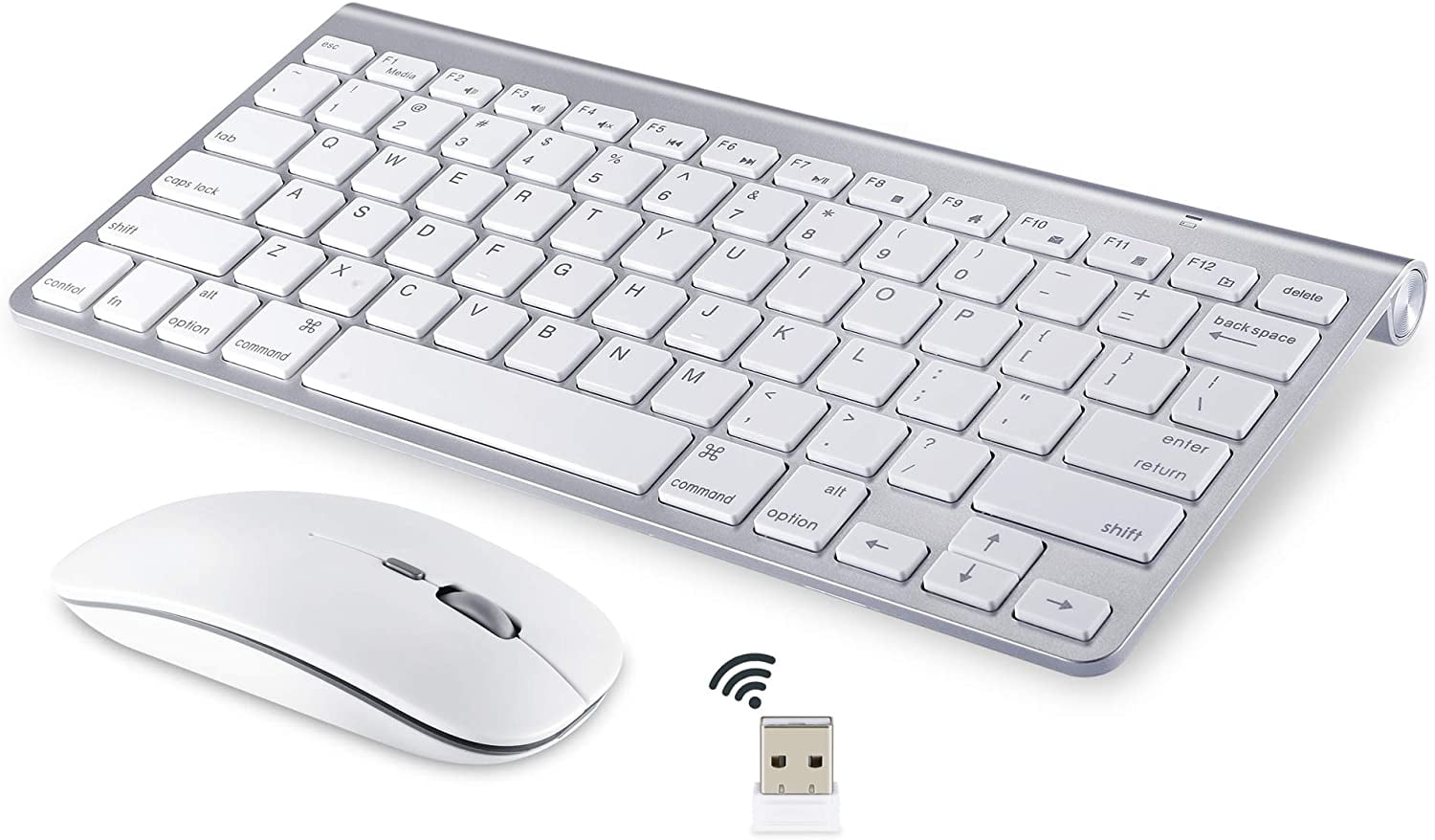 Wireless keyboard and mouse compatible with iMac MacBook and Windows computers (Wireless Blueprint)