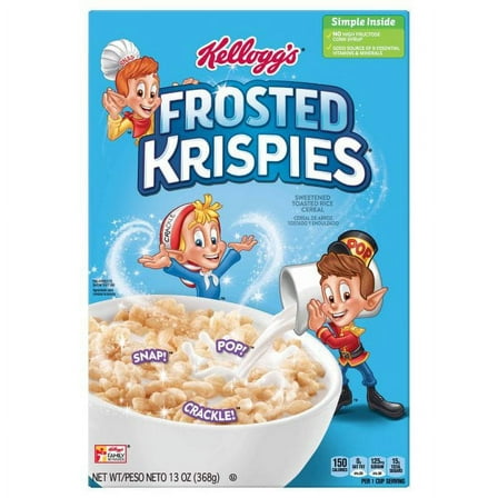 Frosted Krispies Sweetened Sweetened Toasted Rice Cereal 13 oz