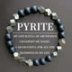 thumbnail image 1 of Pulsera de piedra negra para mujer, hecha a mano, con cuentas de cristal energéticas, ajustable, unisex, para uso diario, 1 of 6