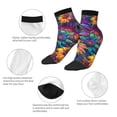 thumbnail image 3 of Goofa Psychedelic Sunflowers Pattern Non Slip Socks with Grips for Elderly, Crew Socks Yoga Hospital Socks Cushioned Sole Gripper Socks for Men Women, 3 of 5
