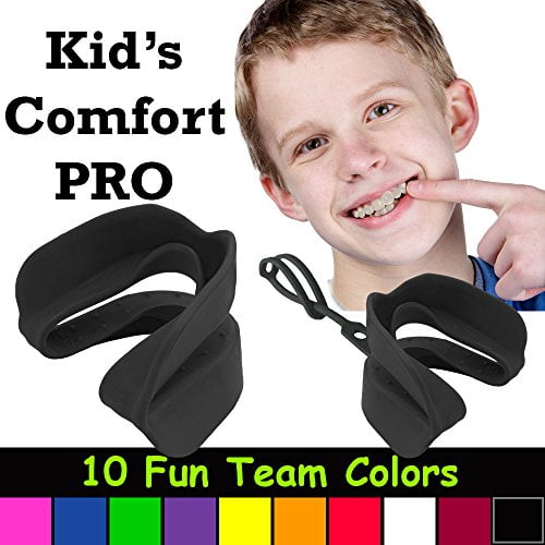 Kid's Comfort PRO Youth Double Sports Mouth Guard Works with or Without  Braces (Black) - Walmart.com