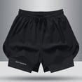 thumbnail image 1 of Bañadores de estilo americano para hombre, pantalones deportivos para correr, ropa interior, pantalones cortos informales de baloncesto antiexposición para entrenamiento de ilusión de dos piezas, 1 of 5