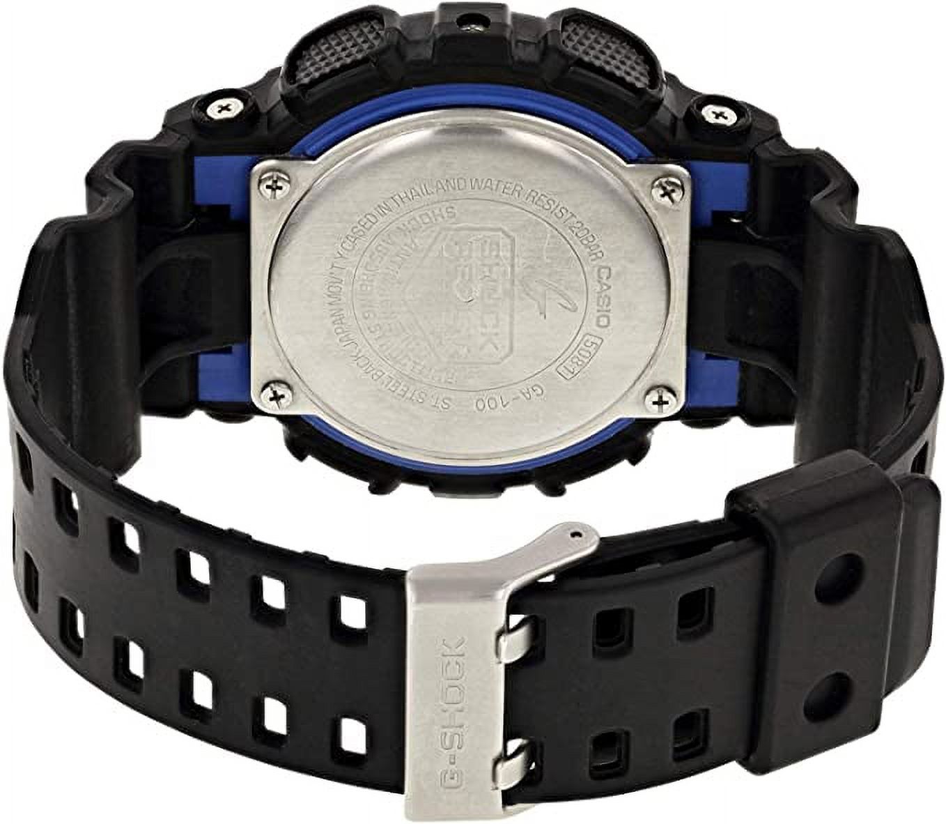 Casio G-Shock Men's Watch in Resin with Anti Slip Over Sized Buttons - Water Resistant & Anti Magnetic