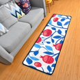 thumbnail image 5 of Red Pomegranate and Blue Leaf Illustration Runner Rug for Hallways Kitchen Non Slip 2'x 6' Washable Hall Carpet for Bedroom Entryway Laundry Room, 5 of 7