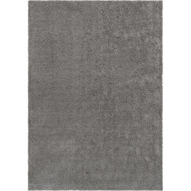Unique Loom Tapis Shag Moderne en Peluche 10 Pieds x 13 Pieds 11 Rectangle Gris Nuage