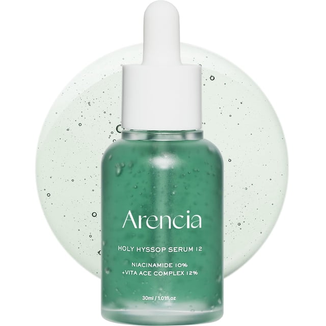 Suero iluminador Arencia Hysop, 10% de niacinamida, 12% de vitaminas A, C y E: hidratante, humectante y antienvejecimiento para pieles de vidrio coreanas, 30ml