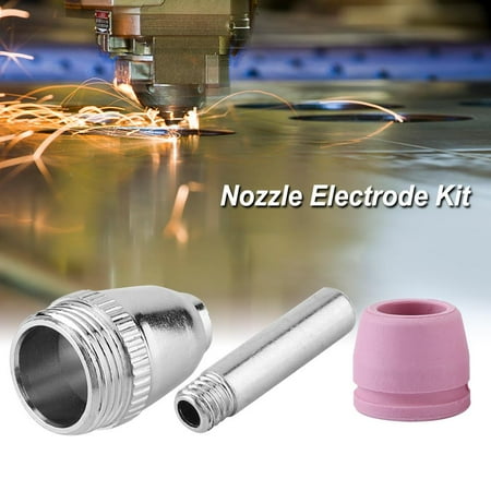 

GLOGLOW 90x Plasma Cutter Cutting Torch Consumables Electrode Nozzles Cups Kit