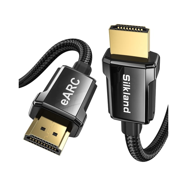 Cable HDMI Silkland 8K 2.1 Arc/eARC de 2 m para barra de sonido, 48 Gbps