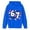 Blue, variant on Playtopia Youth Glitter Star 67 SIX SEVEN Graphic Hooded Pullover 350g Polyester Long Sleeve Kangaroo Pocket Casual Sweatshirt 1PC Big Kids Sizes 100-160