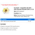 thumbnail image 2 of Fan Clutch - Compatible with 2001 - 2002 Chevy Silverado 2500 5.7L V8, 2 of 2