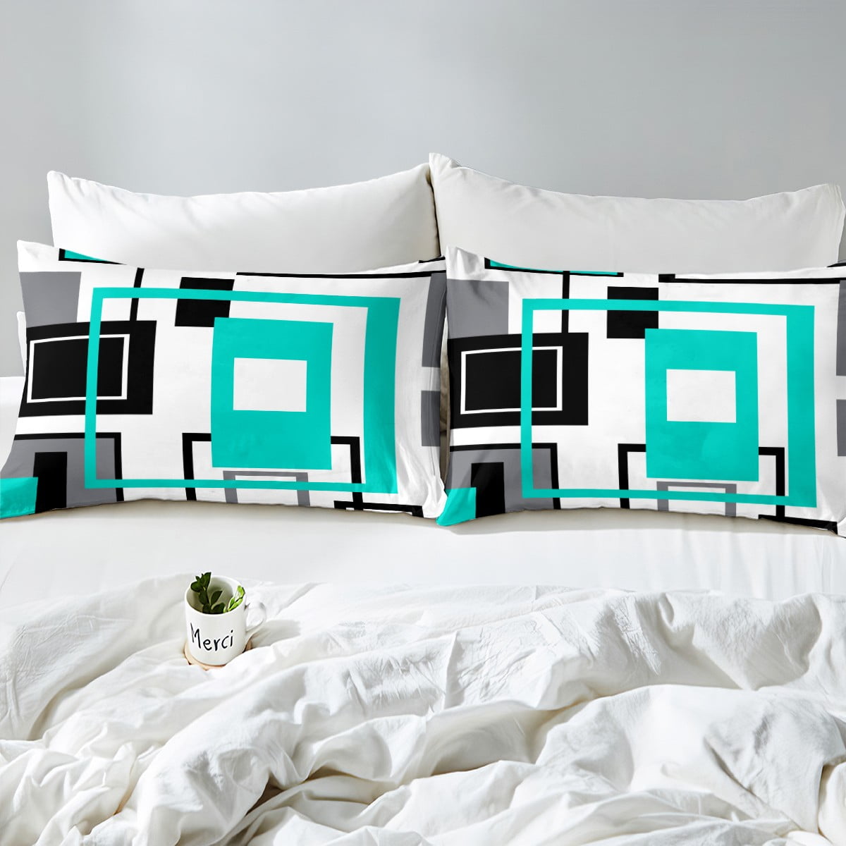 Duvet Covers Bedbay Teal Comforter Set King Size Gray And Turquoise Bedding  Set Modern Geometric Chevron Duvet Insert 3 Pcs Western Bedding Comforter  Brown Duvet Cover, image size:1200x1200