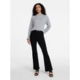 thumbnail image 3 of Time and Tru Women's and Women's Plus High Rise Flare Jeans, 31" Inseam Regular, Sizes 0-22, 3 of 6