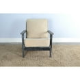 thumbnail image 3 of Sunny Designs Marina Mid-Century Mahogany Accent Chair with Cushion - Black Sand, 3 of 3