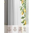 thumbnail image 3 of Yellow Lemon Sheer Curtains 45 Inch Length 2 Panels Set, Semi Transparent Voile Rod Pocket Curtains for Living Dining Room Bedroom Drapes Simple Spring Botanical Fruit Leaves Flower, 3 of 6