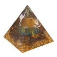 thumbnail image 2 of Epoxy Ornament, Durable Reliable Representing Luck Attractive Decorative Positive Style Pyramid Ornament  For Meditation For Yoga, 2 of 8