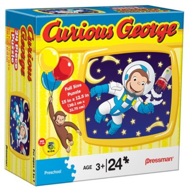 Curious Astronaut in Space 24 Piece Jigsaw Puzzle