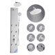 thumbnail image 1 of VEVOR Sistema de columna de ducha con panel de acero inoxidable, cabezal de lluvia, chorro de masaje de 3 modos, 1 of 9