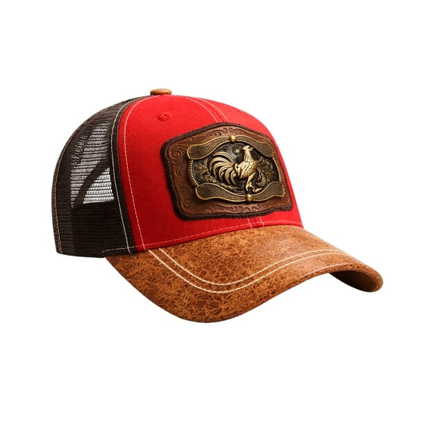 Knite Gorra Trucker Vaquera Gallo Estilo Western con Herraje Premium