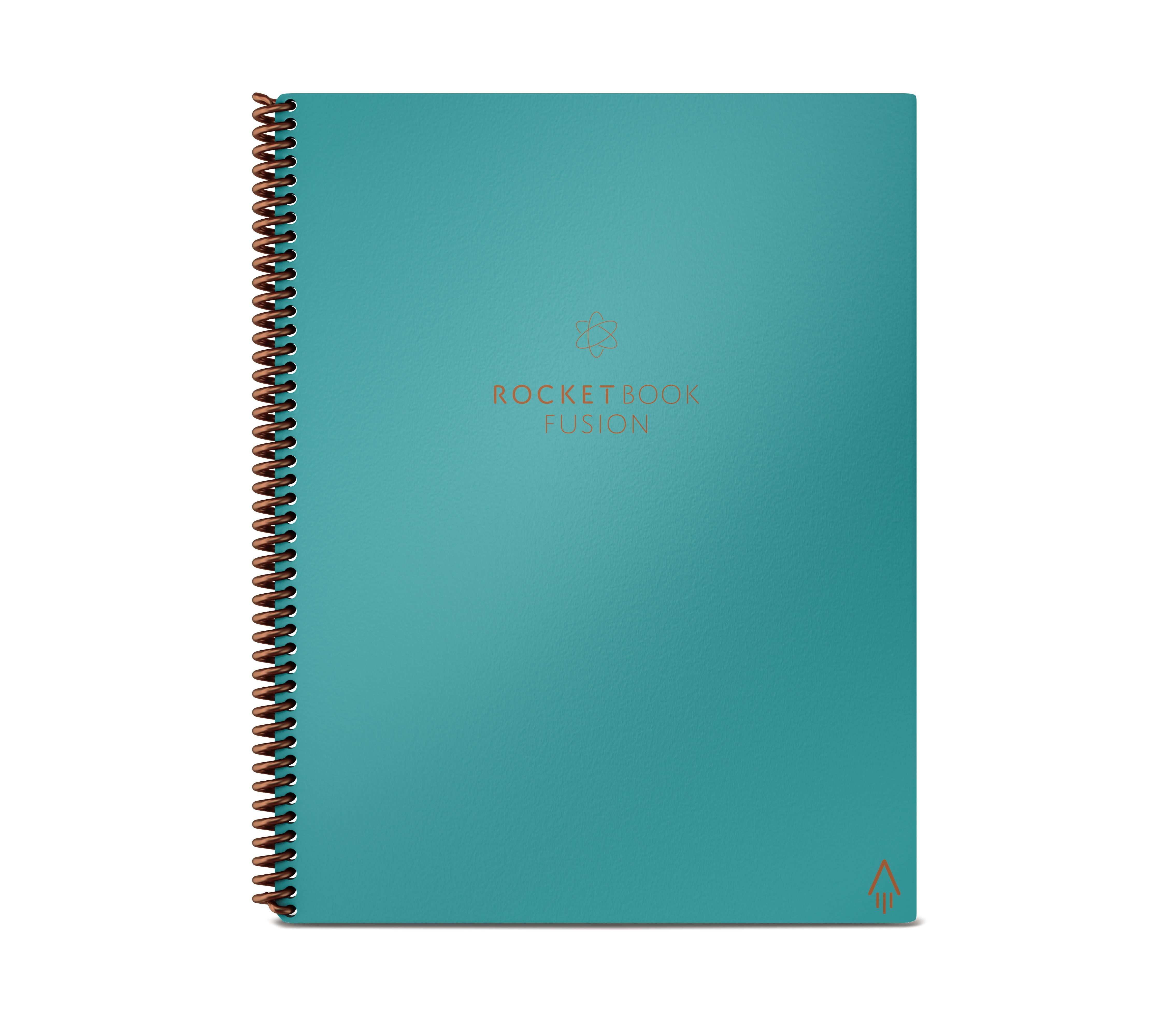 Rocketbook Fusion Smart Reusable Spiral Notebook, Teal, Letter Size  Eco-Friendly Notebook (8.5 x 11), Planner, Task List, Calendar and More,  Includes 1 Pen and Microfiber Cloth 