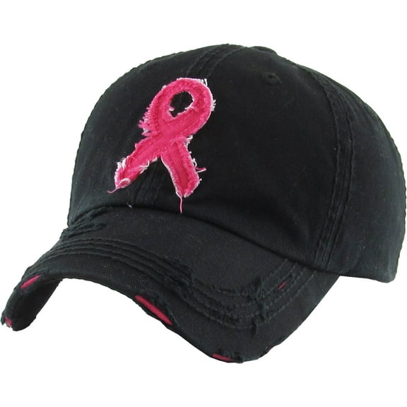 Pink Ribbon Vintage Ballcap