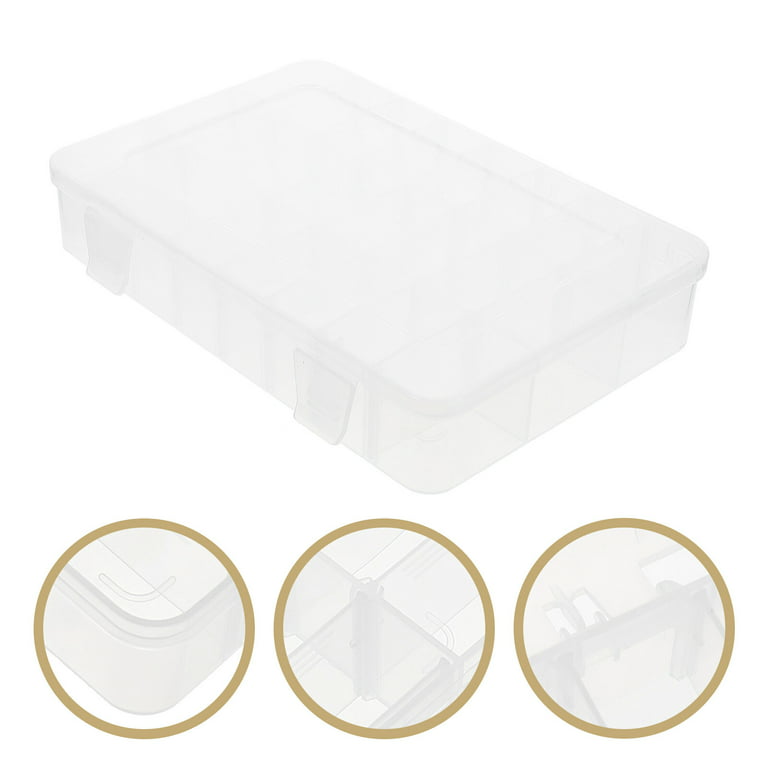 Plastic Tools Storage Container Removable 24-compartment Parts Storage Box  