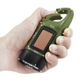 thumbnail image 2 of GeeRic 2-Pack Hand Crank Solar Powered Flashlight, Emergency Rechargeable LED Flashlight, Survival Flashlight, Quick Snap Carabiner Dynamo Flashlight Torch for Outdoor Sports, Green+Green, 2 of 6
