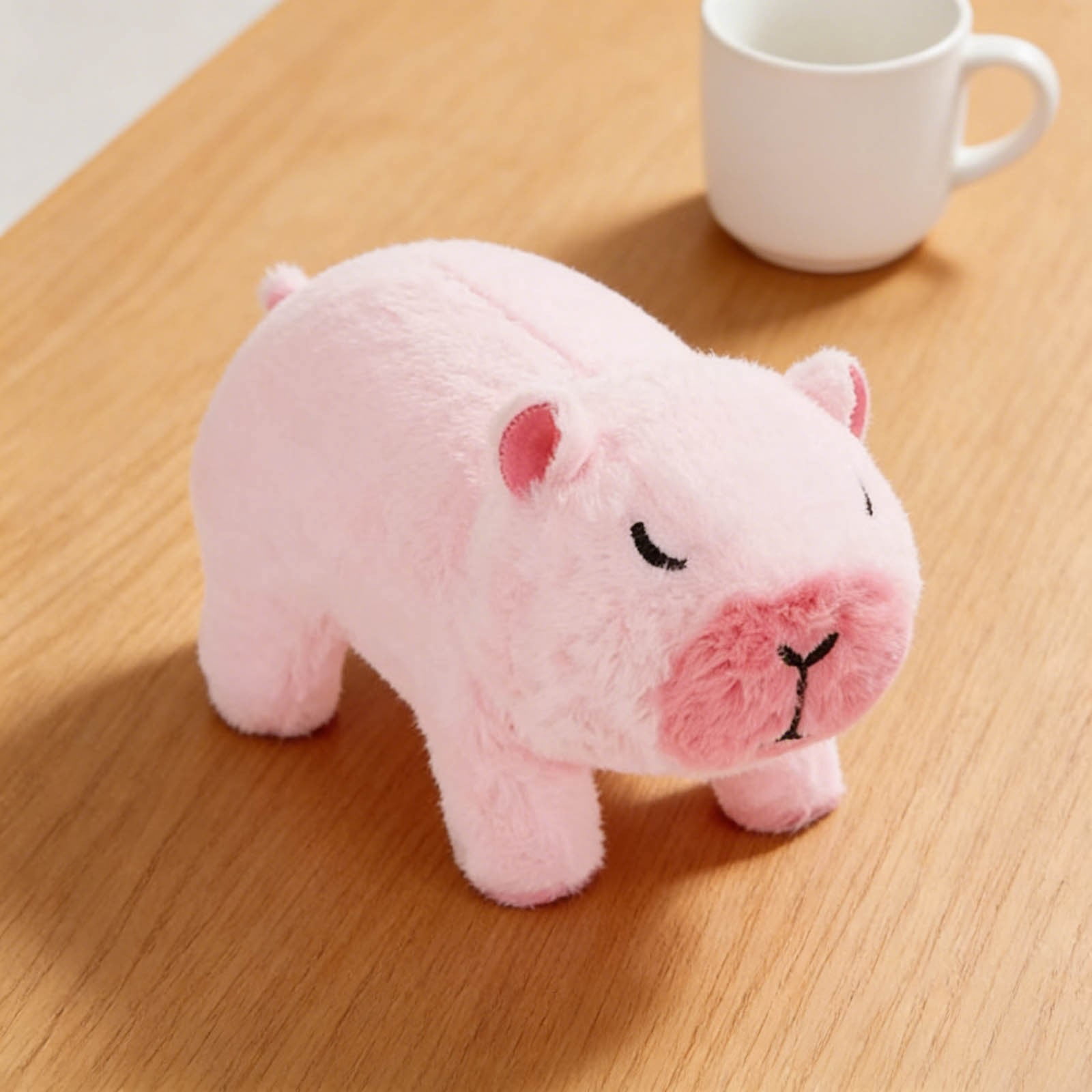 Interactive Electronic Pet Robotic Capybara Plush Toy Battery Operated Animated Stuffed Animal with Portable Pet Carrier Lifelike Motion Soothing Sounds for Kids Birthday Gifts Sensory Play