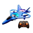 thumbnail image 1 of Avión RC ligero para principiantes, regalo de cumpleaños para niños, juguete volador al aire libre Azul, 1 of 9