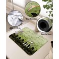 thumbnail image 5 of Marble Green Dish Drying Mat for Kitchen Counter, Super Absorbent Quick Dry Coffee Bar Mat Pad Thin Diatomaceous Sink Mat Non Slip Dish Drainer Mat 16x18 Gradient Minimalist Geometric Black Gold, 5 of 6