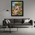 thumbnail image 3 of Renoir, Pierre-Auguste 19x24 Black Modern Framed Museum Art Print Titled - Girl Seated in a Landscape 1914, 3 of 6