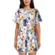 thumbnail image 1 of Fotbe Lilies Flowers Conjunto de Pijama Estampado para Mujer, 2 Piezas, Ropa de Dormir con Camiseta de Manga Corta y Shorts Suaves-XX-Large, 1 of 6