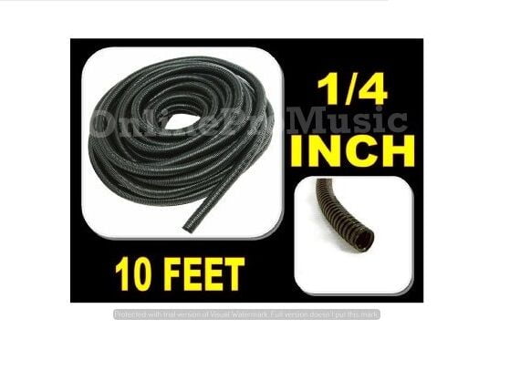 1.5" x 100' BLACK SPLIT LOOM TUBING Wire & Hose Cover Poly AV Marine Auto 1.5" x 100' BLACK SPLIT LOOM TUBING Wire & Hose Cover Poly AV Marine Auto